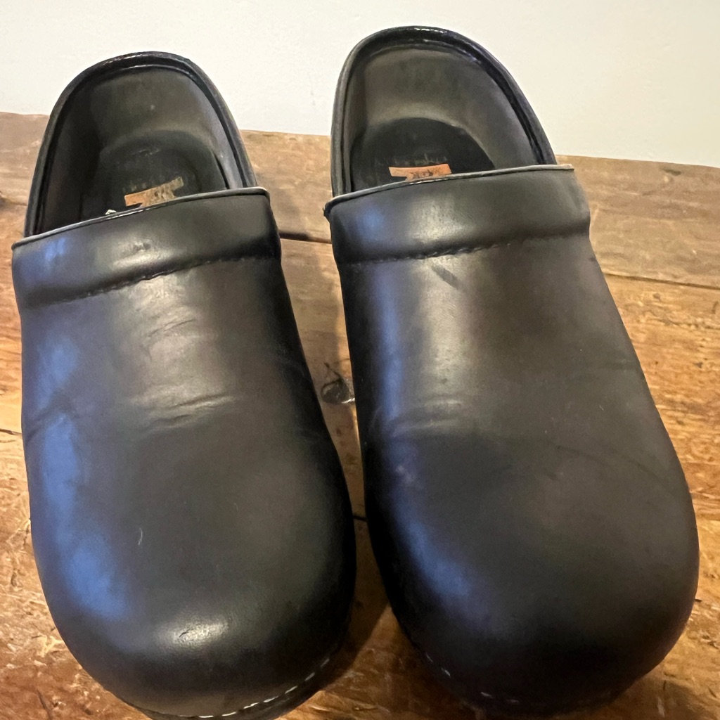 Dansko Men's Dark Leather Slip-Ons